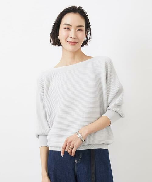 MICHEL KLEIN / ミッシェルクラン ニット・セーター | [WEB限定カラー]ホールガーメント(R)ドルマンスリーブニット(7分袖) | 詳細29