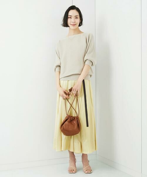 MICHEL KLEIN / ミッシェルクラン ニット・セーター | [WEB限定カラー]ホールガーメント(R)ドルマンスリーブニット(7分袖) | 詳細4