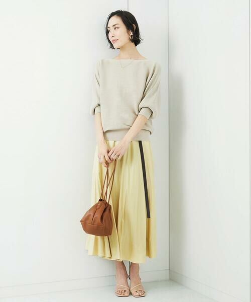 MICHEL KLEIN / ミッシェルクラン ニット・セーター | [WEB限定カラー]ホールガーメント(R)ドルマンスリーブニット(7分袖) | 詳細6