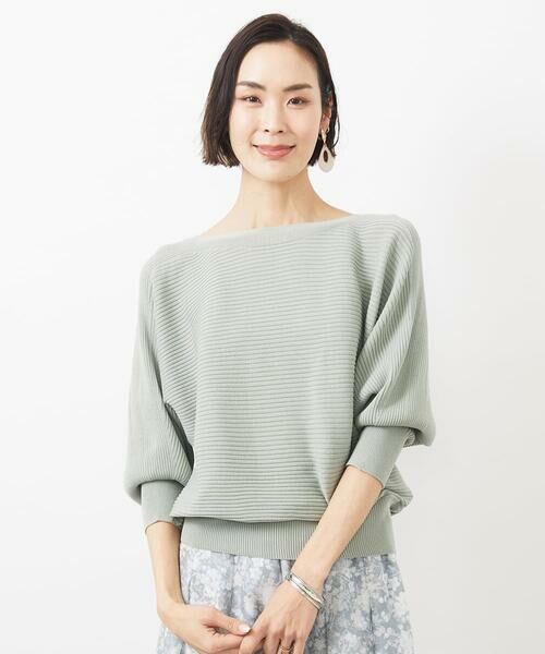 MICHEL KLEIN / ミッシェルクラン ニット・セーター | [WEB限定カラー]ホールガーメント(R)ドルマンスリーブニット(7分袖) | 詳細7