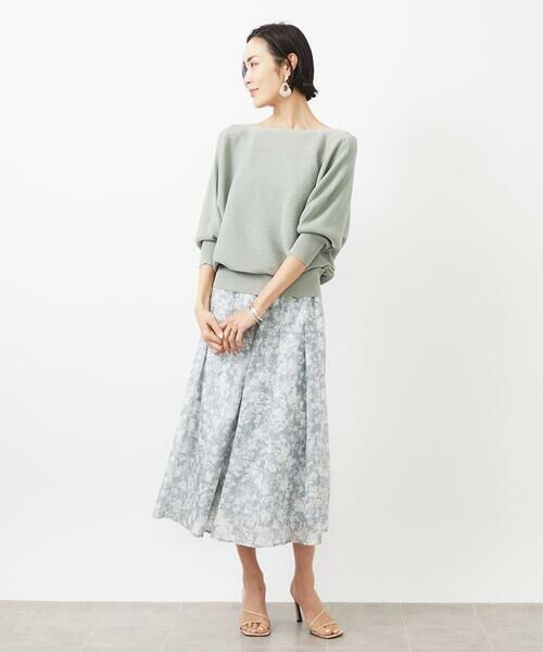 MICHEL KLEIN / ミッシェルクラン ニット・セーター | [WEB限定カラー]ホールガーメント(R)ドルマンスリーブニット(7分袖) | 詳細9