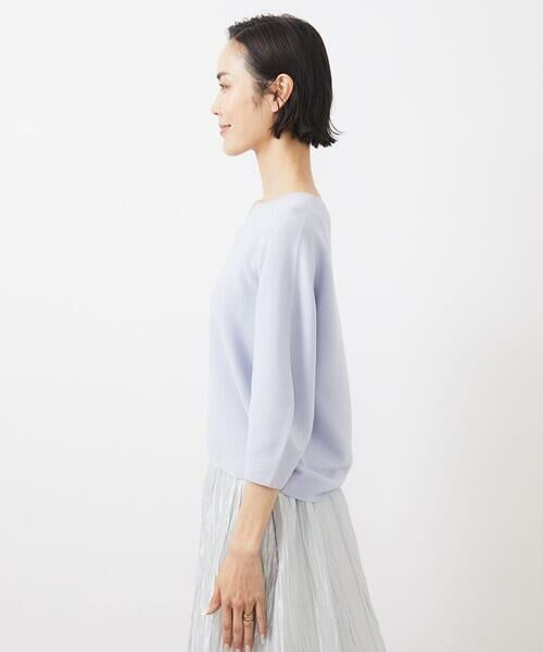 MICHEL KLEIN / ミッシェルクラン ニット・セーター | [WEB限定カラー]ホールガーメント(R)Vネックボリュームスリーブニット | 詳細27