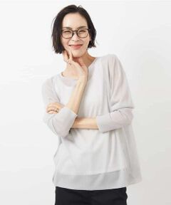 MICHEL KLEIN / ミッシェルクラン ニット・セーター | シアーニット(ボーダー・無地)