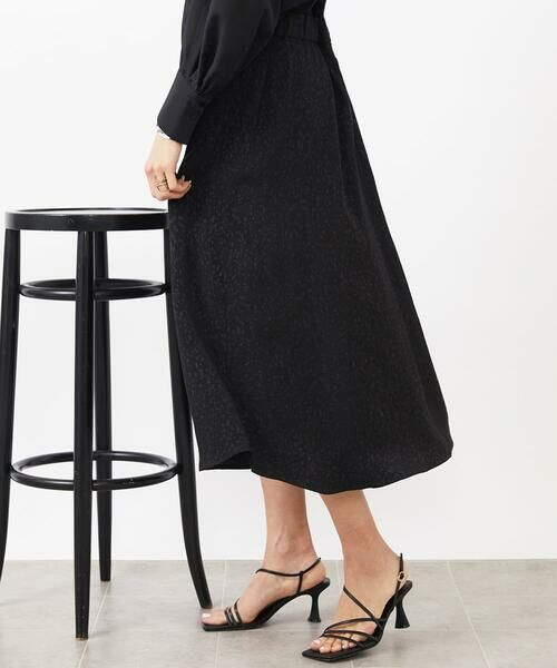 MICHEL KLEIN / ミッシェルクラン ロング・マキシ丈スカート | ドットジャガードスカート | 詳細7