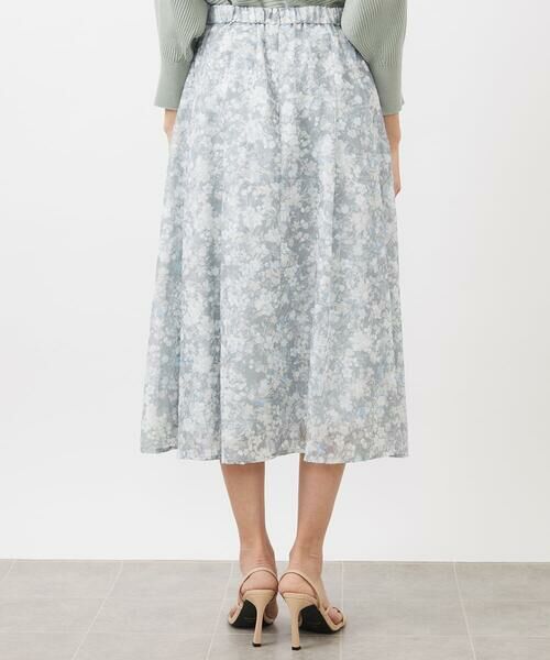 MICHEL KLEIN / ミッシェルクラン ロング・マキシ丈スカート | [オリジナルプリント]チェリーブロッサムプリントスカート | 詳細5