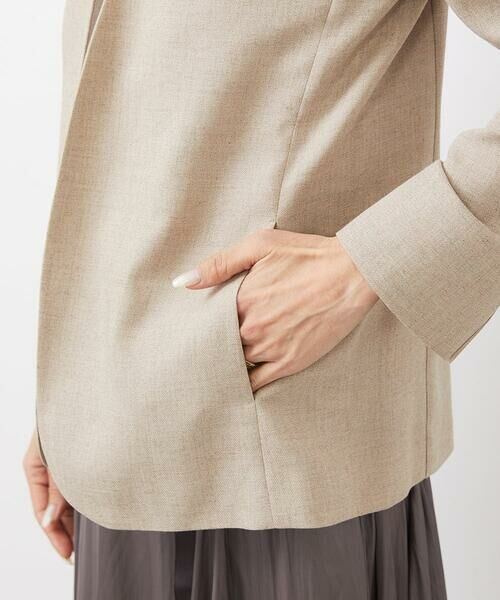 MICHEL KLEIN / ミッシェルクラン ノーカラージャケット | ノーカラーリラクシージャケット | 詳細10