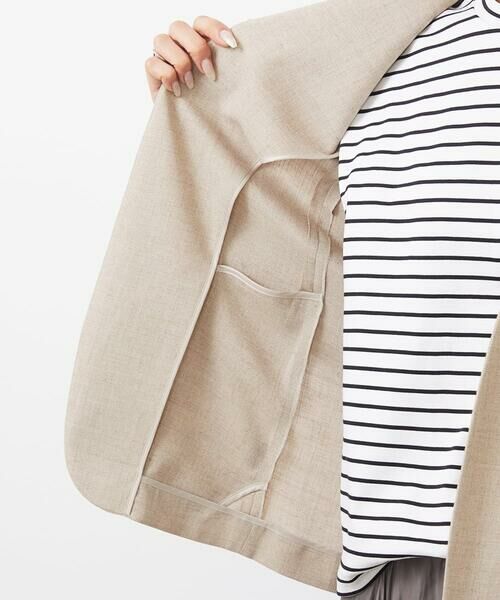 MICHEL KLEIN / ミッシェルクラン ノーカラージャケット | ノーカラーリラクシージャケット | 詳細11