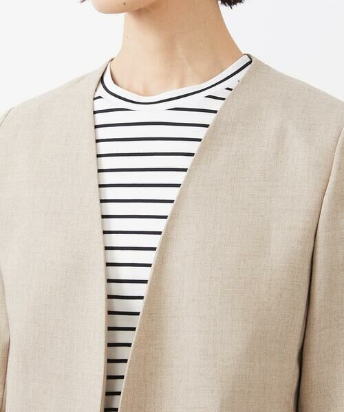 MICHEL KLEIN / ミッシェルクラン ノーカラージャケット | ノーカラーリラクシージャケット | 詳細8