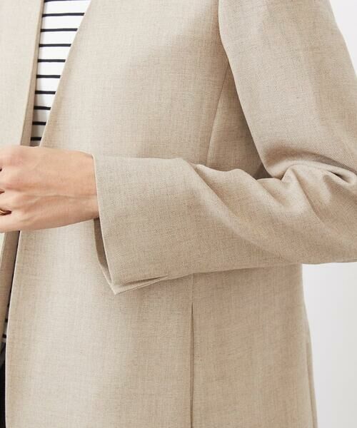 MICHEL KLEIN / ミッシェルクラン ノーカラージャケット | ノーカラーリラクシージャケット | 詳細9