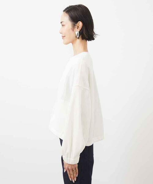 MICHEL KLEIN / ミッシェルクラン ノーカラージャケット | シアーメッシュダンボールブルゾン | 詳細16