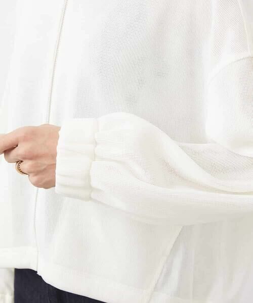 MICHEL KLEIN / ミッシェルクラン ノーカラージャケット | シアーメッシュダンボールブルゾン | 詳細19