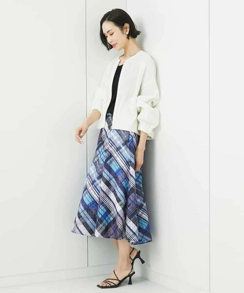 MICHEL KLEIN / ミッシェルクラン ノーカラージャケット | シアーメッシュダンボールブルゾン | 詳細5