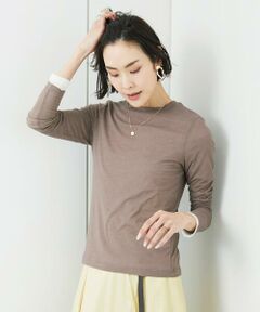 MICHEL KLEIN / ミッシェルクラン カットソー | ハイストレッチシアーレイヤードカットソー