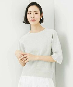 MICHEL KLEIN / ミッシェルクラン カットソー | ラメスウェットプルオーバー(WEB限定カラーあり)