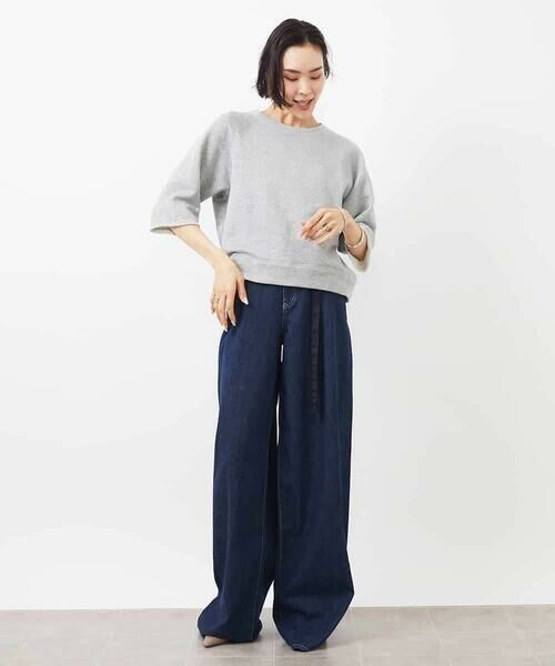 MICHEL KLEIN / ミッシェルクラン カットソー | ラメスウェットプルオーバー(WEB限定カラーあり) | 詳細18