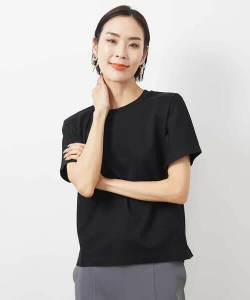 MICHEL KLEIN / ミッシェルクラン カットソー | ワンポイント刺繍Tシャツ(WEB限定カラーあり) | 詳細1