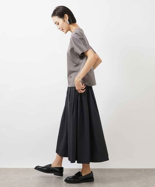 MICHEL KLEIN / ミッシェルクラン カットソー | ワンポイント刺繍Tシャツ(WEB限定カラーあり) | 詳細10