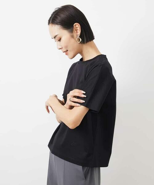 MICHEL KLEIN / ミッシェルクラン カットソー | ワンポイント刺繍Tシャツ(WEB限定カラーあり) | 詳細2