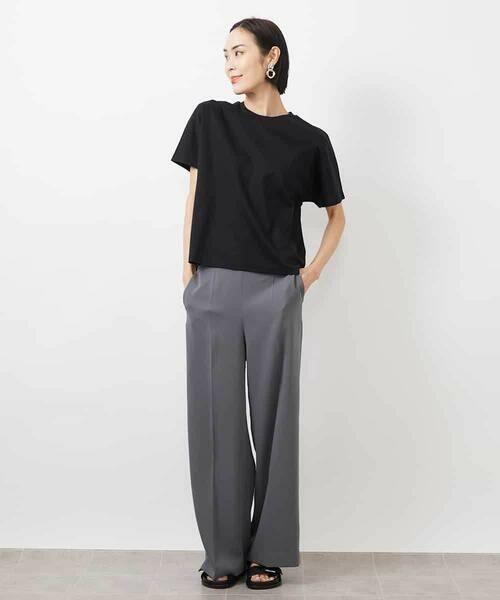 MICHEL KLEIN / ミッシェルクラン カットソー | ワンポイント刺繍Tシャツ(WEB限定カラーあり) | 詳細4