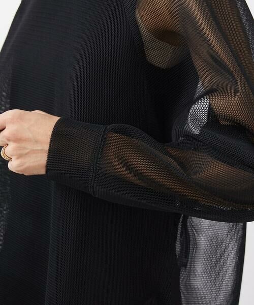 MICHEL KLEIN / ミッシェルクラン カットソー | シアーメッシュプルオーバー | 詳細10