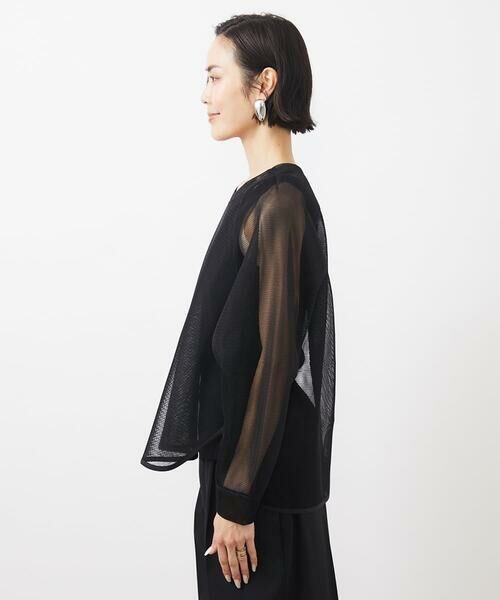 MICHEL KLEIN / ミッシェルクラン カットソー | シアーメッシュプルオーバー | 詳細7