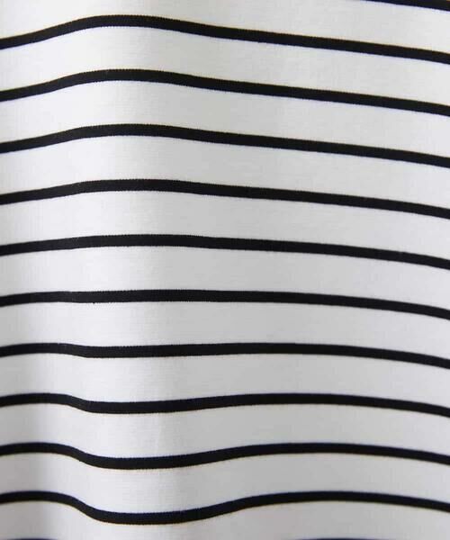 MICHEL KLEIN / ミッシェルクラン カットソー | ワンポイント刺繍ボーダーTシャツ | 詳細17