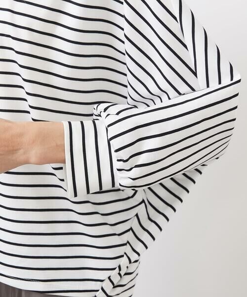 MICHEL KLEIN / ミッシェルクラン カットソー | ドルマンスリーブボーダーカットソー | 詳細14