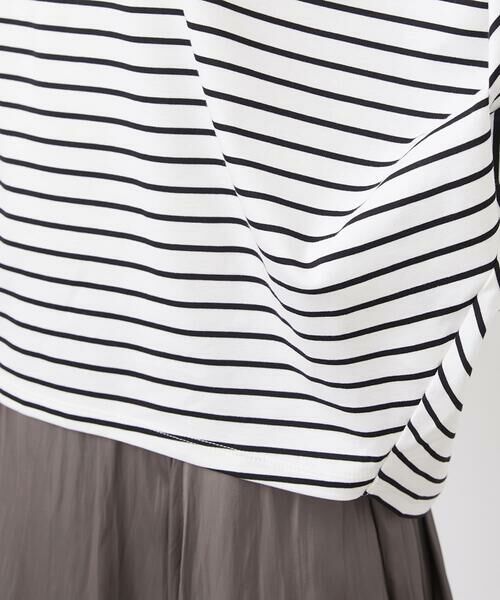 MICHEL KLEIN / ミッシェルクラン カットソー | ドルマンスリーブボーダーカットソー | 詳細15