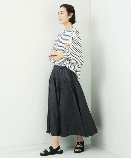 MICHEL KLEIN / ミッシェルクラン カットソー | ドルマンスリーブボーダーカットソー | 詳細3