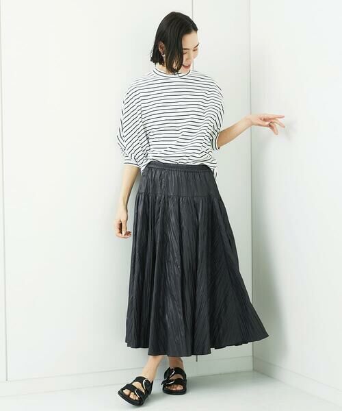 MICHEL KLEIN / ミッシェルクラン カットソー | ドルマンスリーブボーダーカットソー | 詳細5