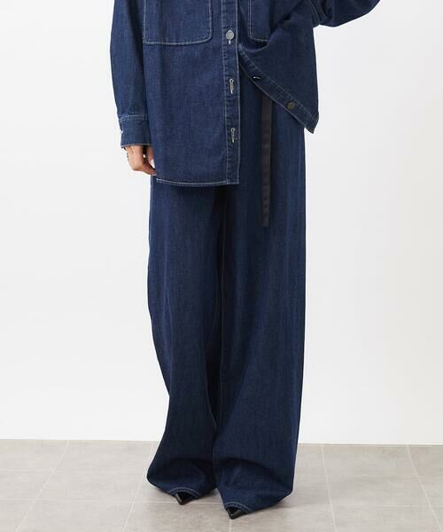 MICHEL KLEIN / ミッシェルクラン チノ・ワークパンツ | [セットアップ対応]デニムワイドパンツ | 詳細16