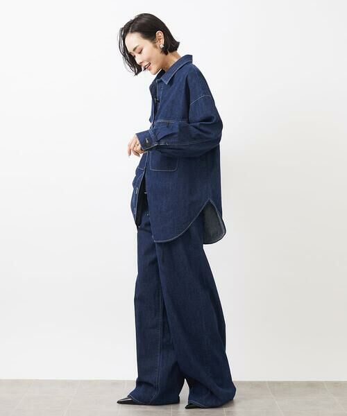 MICHEL KLEIN / ミッシェルクラン チノ・ワークパンツ | [セットアップ対応]デニムワイドパンツ | 詳細20