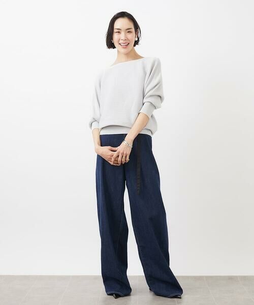 MICHEL KLEIN / ミッシェルクラン チノ・ワークパンツ | [セットアップ対応]デニムワイドパンツ | 詳細22