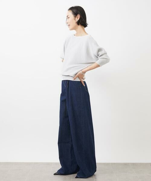 MICHEL KLEIN / ミッシェルクラン チノ・ワークパンツ | [セットアップ対応]デニムワイドパンツ | 詳細23