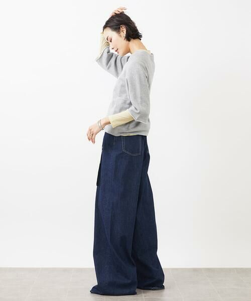 MICHEL KLEIN / ミッシェルクラン チノ・ワークパンツ | [セットアップ対応]デニムワイドパンツ | 詳細25