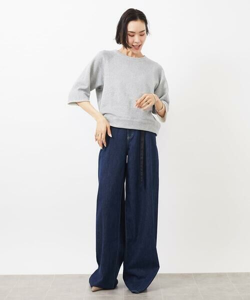 MICHEL KLEIN / ミッシェルクラン チノ・ワークパンツ | [セットアップ対応]デニムワイドパンツ | 詳細26