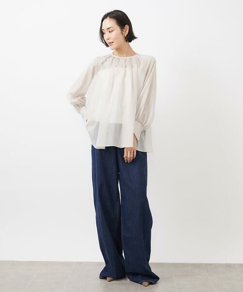 MICHEL KLEIN / ミッシェルクラン チノ・ワークパンツ | [セットアップ対応]デニムワイドパンツ | 詳細29