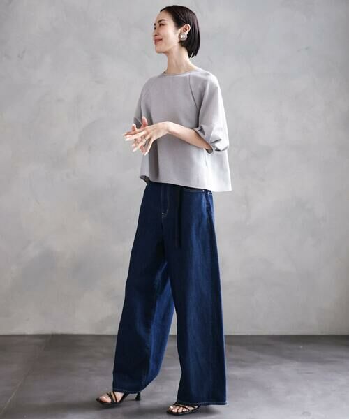 MICHEL KLEIN / ミッシェルクラン チノ・ワークパンツ | [セットアップ対応]デニムワイドパンツ | 詳細3