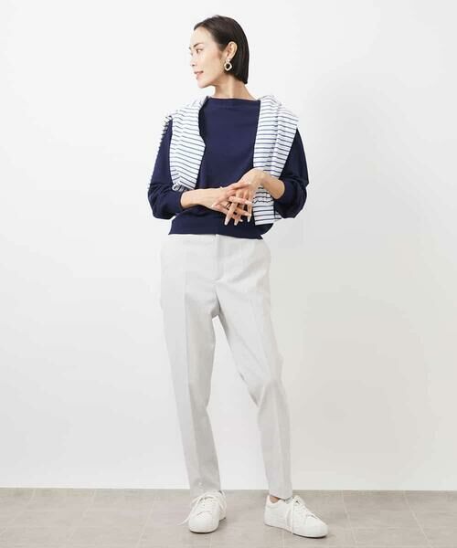 MICHEL KLEIN / ミッシェルクラン ショート・ハーフ・半端丈パンツ | [定番素材]ドライストレッチテーパードパンツ | 詳細7