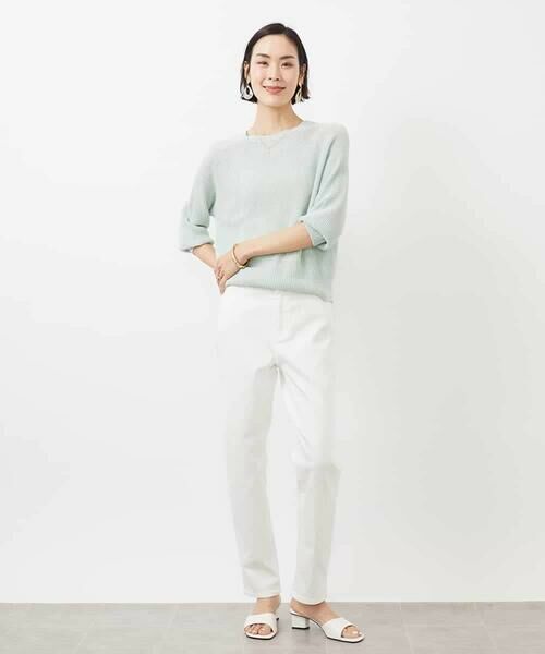 MICHEL KLEIN / ミッシェルクラン チノ・ワークパンツ | [4サイズ展開]ストレッチスリムパンツ(WEB限定カラーあり) | 詳細12