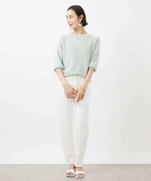 MICHEL KLEIN / ミッシェルクラン チノ・ワークパンツ | [4サイズ展開]ストレッチスリムパンツ(WEB限定カラーあり) | 詳細13