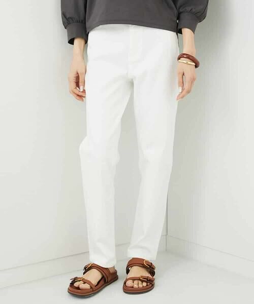 MICHEL KLEIN / ミッシェルクラン チノ・ワークパンツ | [4サイズ展開]ストレッチスリムパンツ(WEB限定カラーあり) | 詳細15