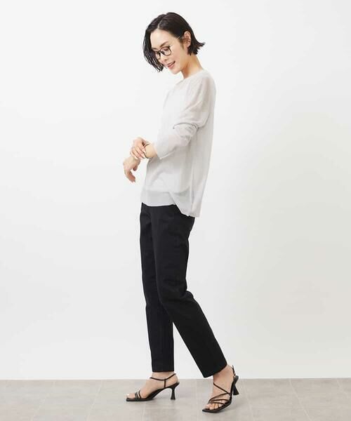MICHEL KLEIN / ミッシェルクラン チノ・ワークパンツ | [4サイズ展開]ストレッチスリムパンツ(WEB限定カラーあり) | 詳細3