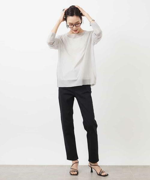 MICHEL KLEIN / ミッシェルクラン チノ・ワークパンツ | [4サイズ展開]ストレッチスリムパンツ(WEB限定カラーあり) | 詳細4