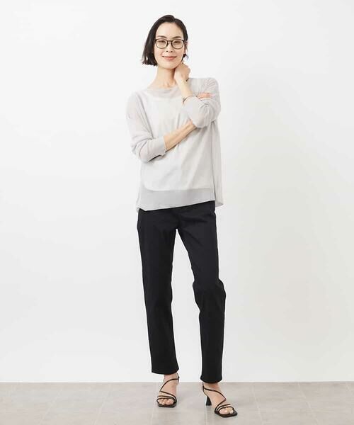 MICHEL KLEIN / ミッシェルクラン チノ・ワークパンツ | [4サイズ展開]ストレッチスリムパンツ(WEB限定カラーあり) | 詳細5