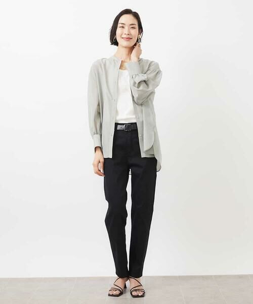 MICHEL KLEIN / ミッシェルクラン チノ・ワークパンツ | [4サイズ展開]ストレッチスリムパンツ(WEB限定カラーあり) | 詳細7