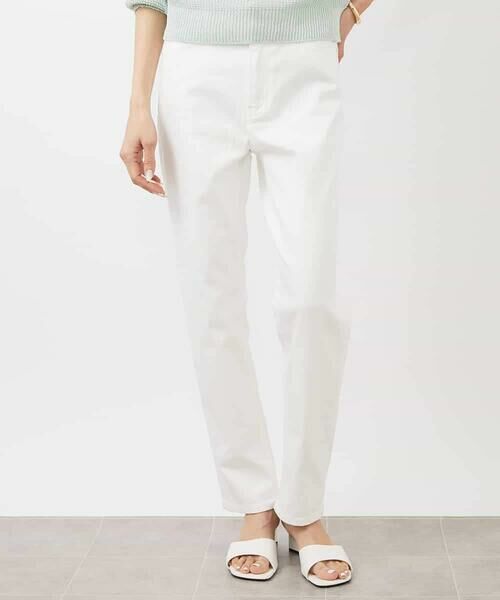 MICHEL KLEIN / ミッシェルクラン チノ・ワークパンツ | [4サイズ展開]ストレッチスリムパンツ(WEB限定カラーあり) | 詳細9
