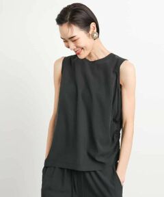 MICHEL KLEIN / ミッシェルクラン シャツ・ブラウス | [セットアップ対応]サイドドロストノースリーブブラウス