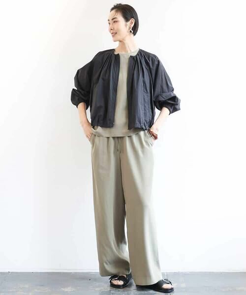 MICHEL KLEIN / ミッシェルクラン シャツ・ブラウス | [セットアップ対応]サイドドロストノースリーブブラウス | 詳細15
