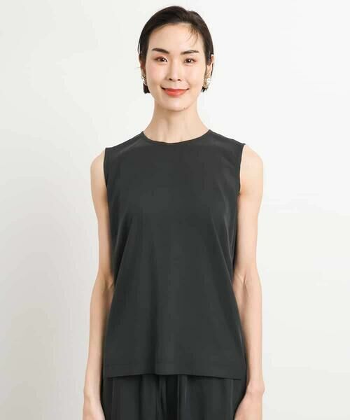 MICHEL KLEIN / ミッシェルクラン シャツ・ブラウス | [セットアップ対応]サイドドロストノースリーブブラウス | 詳細18